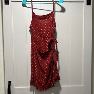Abercrombie & Fitch Red Asymmetrical Dress